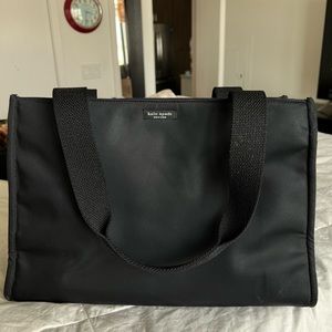 Kate Spade New York Black Nylon Medium Tote